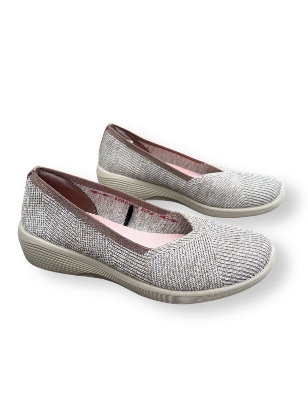 Skechers Arya 'Good Morning Brown Slip-On' 158512-MOC Shoes Size 8 Memory Foam